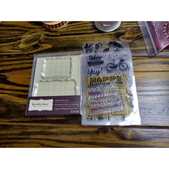 Crafting Supplies Lot Stamps Ribbon - Picture 6 of 11